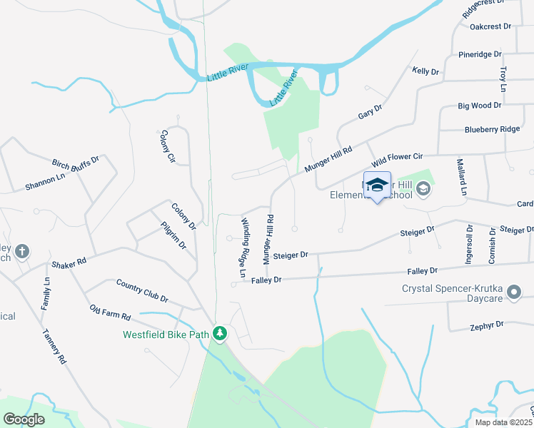 map of restaurants, bars, coffee shops, grocery stores, and more near 274 Munger Hill Rd in Westfield