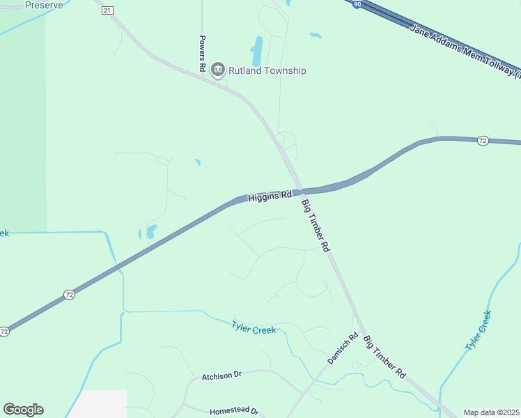 map of restaurants, bars, coffee shops, grocery stores, and more near 40W562 Prairie Court in Hampshire