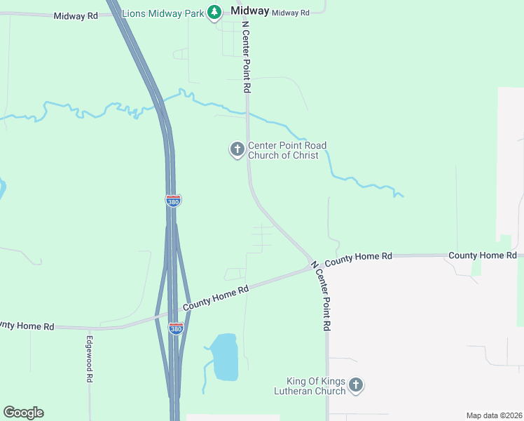 map of restaurants, bars, coffee shops, grocery stores, and more near 3215-3285 North Center Point Road in Marion