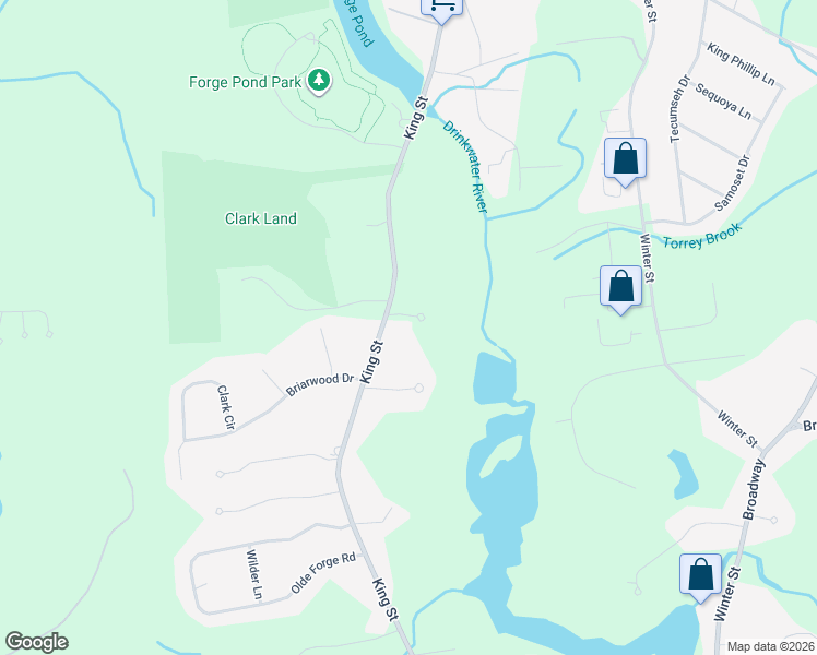map of restaurants, bars, coffee shops, grocery stores, and more near 26 Townsend Woods Drive in Hanover
