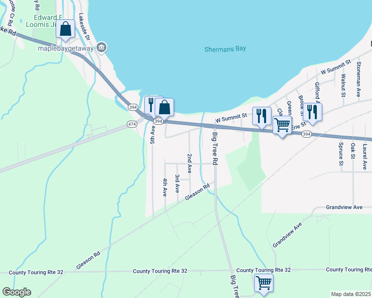 map of restaurants, bars, coffee shops, grocery stores, and more near 2234 2nd Avenue in Lakewood