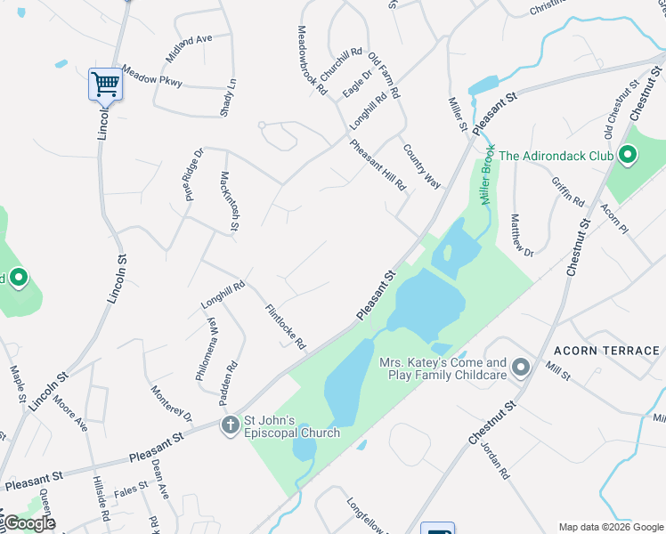 map of restaurants, bars, coffee shops, grocery stores, and more near 9 Arrowhead Lane in Franklin