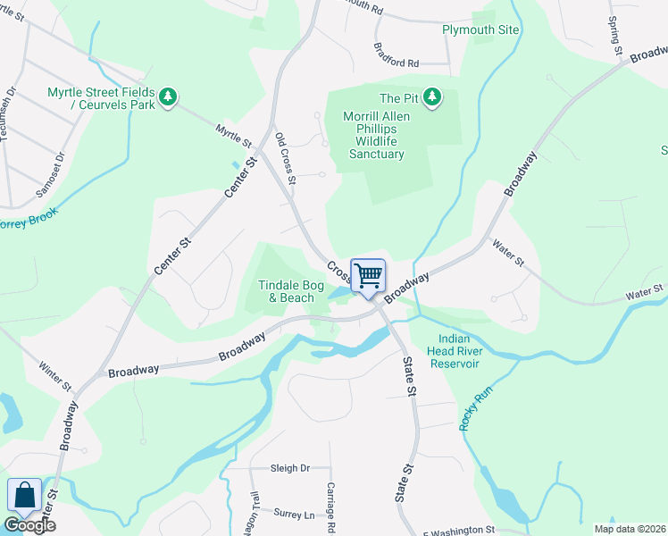 map of restaurants, bars, coffee shops, grocery stores, and more near 123 Cross Street in Hanover