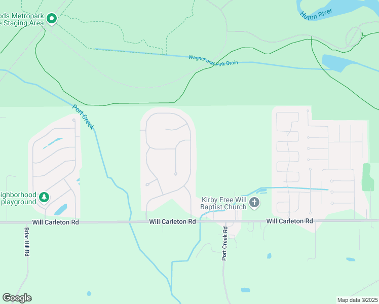 map of restaurants, bars, coffee shops, grocery stores, and more near 27668 East Mockingbird Drive in Flat Rock