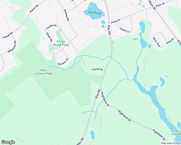 map of restaurants, bars, coffee shops, grocery stores, and more near 6 Castle Drive in Sharon