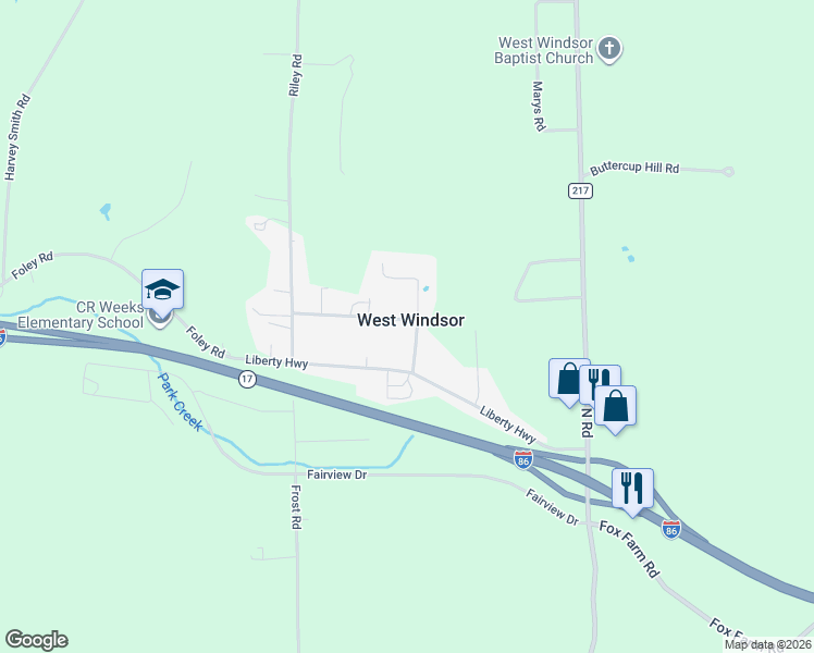 map of restaurants, bars, coffee shops, grocery stores, and more near in West Windsor
