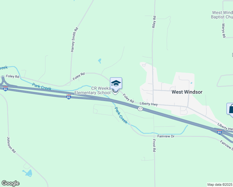 map of restaurants, bars, coffee shops, grocery stores, and more near 440 Foley Road in Windsor