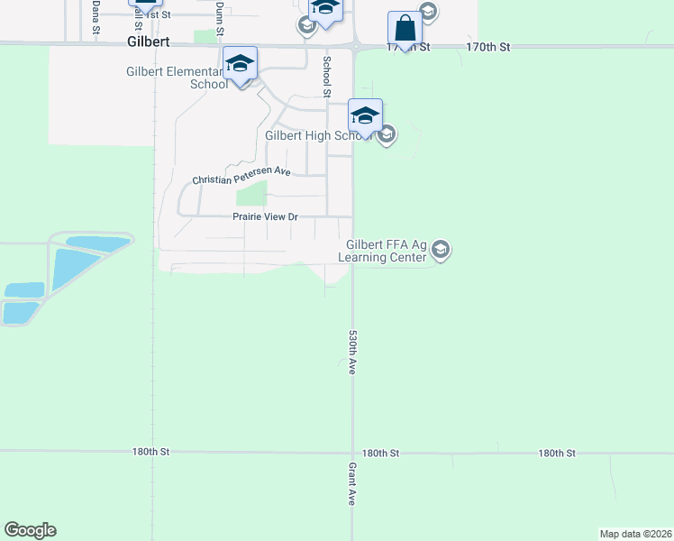 map of restaurants, bars, coffee shops, grocery stores, and more near 410 Joy Circle in Gilbert