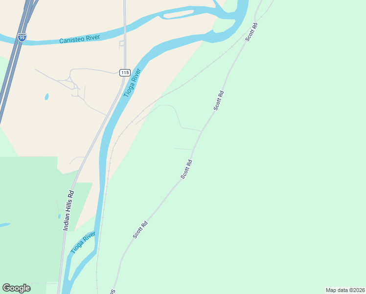 map of restaurants, bars, coffee shops, grocery stores, and more near 2093 Scott Road in Lindley