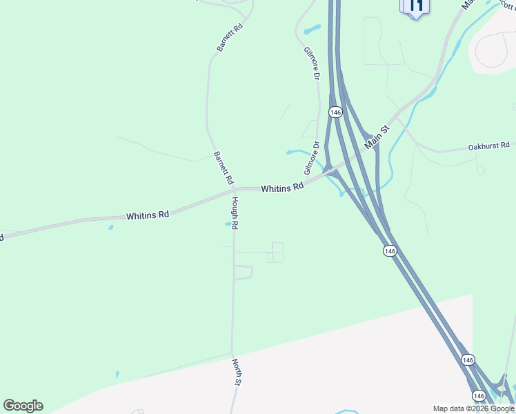 map of restaurants, bars, coffee shops, grocery stores, and more near 5 Hough Road in Sutton