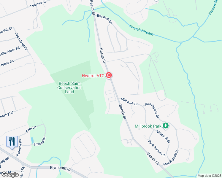 map of restaurants, bars, coffee shops, grocery stores, and more near 12 Alpine Street in Rockland