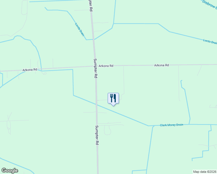 map of restaurants, bars, coffee shops, grocery stores, and more near 27997 Sumpter Road in Belleville