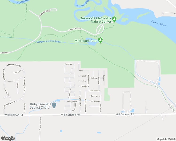 map of restaurants, bars, coffee shops, grocery stores, and more near 29308 Pine in Flat Rock