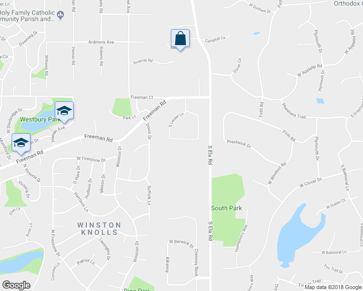 map of restaurants, bars, coffee shops, grocery stores, and more near 411 South Lauder Lane in Inverness