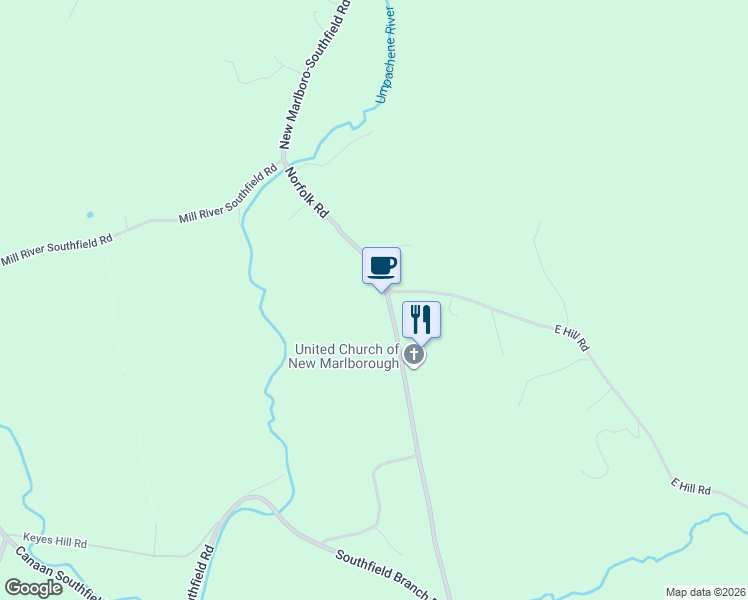 map of restaurants, bars, coffee shops, grocery stores, and more near 161 Norfolk Road in New Marlborough