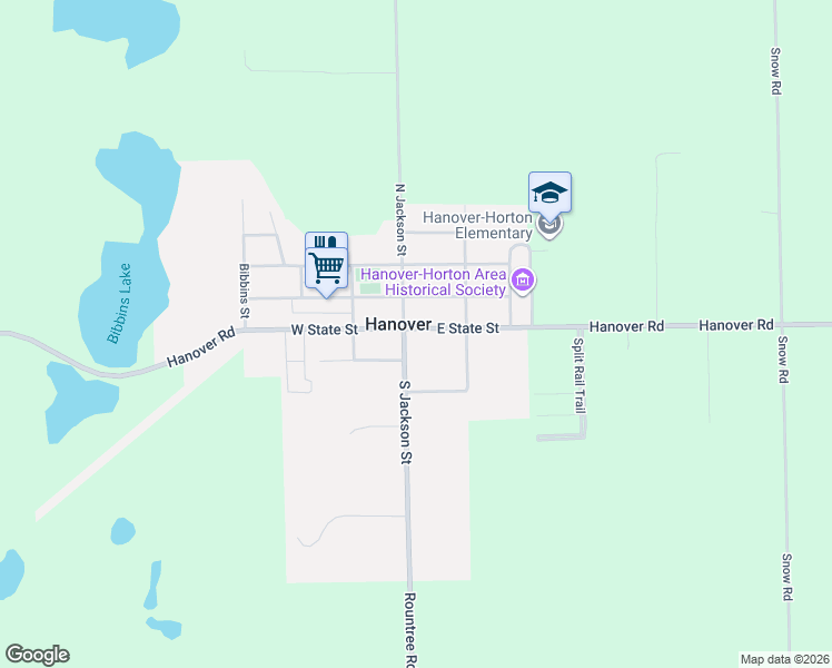 map of restaurants, bars, coffee shops, grocery stores, and more near 207 East State Street in Hanover