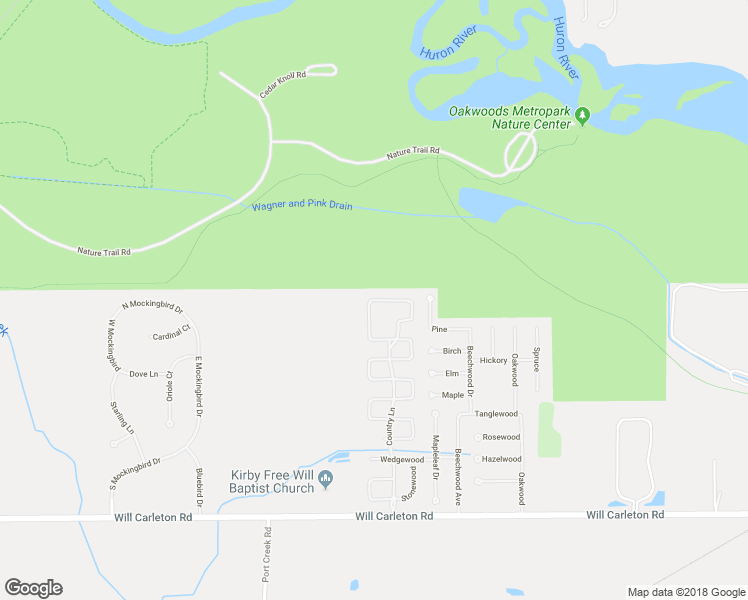 map of restaurants, bars, coffee shops, grocery stores, and more near 28674 Parkview in Flat Rock