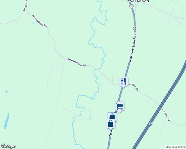 map of restaurants, bars, coffee shops, grocery stores, and more near 63 Hommelville Road in Saugerties