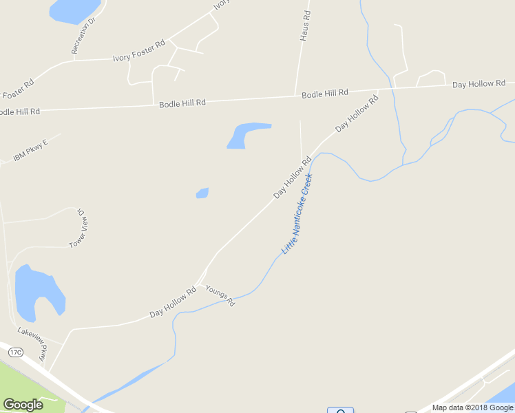 map of restaurants, bars, coffee shops, grocery stores, and more near 901 Day Hollow Road in Owego