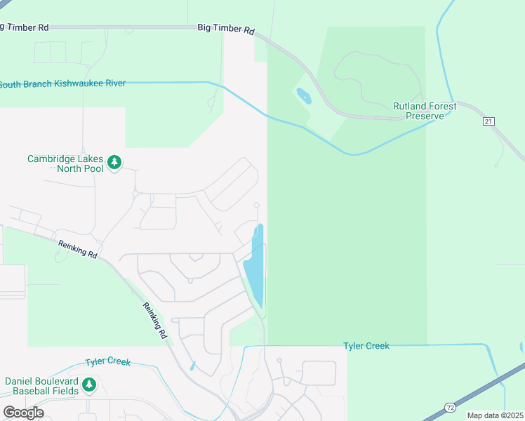 map of restaurants, bars, coffee shops, grocery stores, and more near 785 Americana Avenue in Pingree Grove