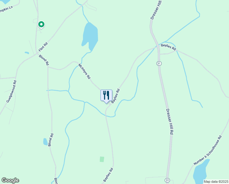 map of restaurants, bars, coffee shops, grocery stores, and more near 52 East Baylies Road in Charlton