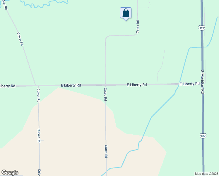 map of restaurants, bars, coffee shops, grocery stores, and more near 3305 East Liberty Road in Clarklake