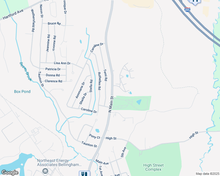 map of restaurants, bars, coffee shops, grocery stores, and more near 148 North Main Street in Bellingham