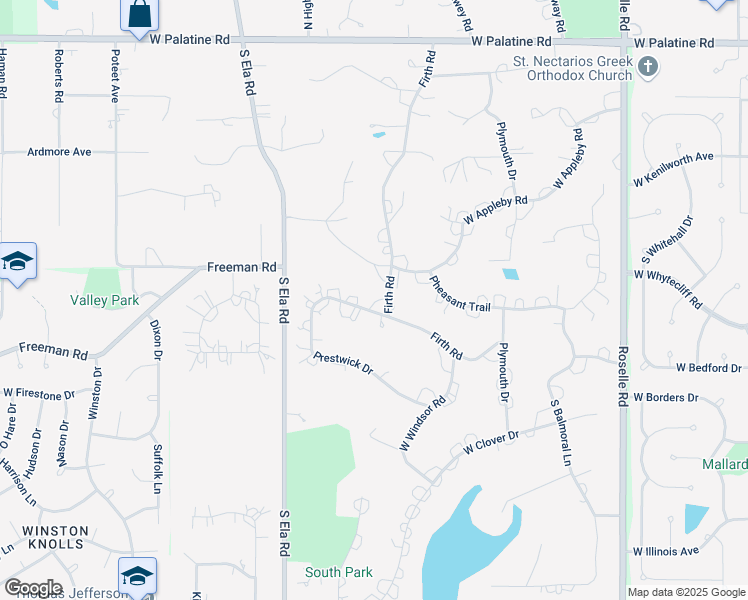 map of restaurants, bars, coffee shops, grocery stores, and more near 1812 Prestwick Drive in Inverness