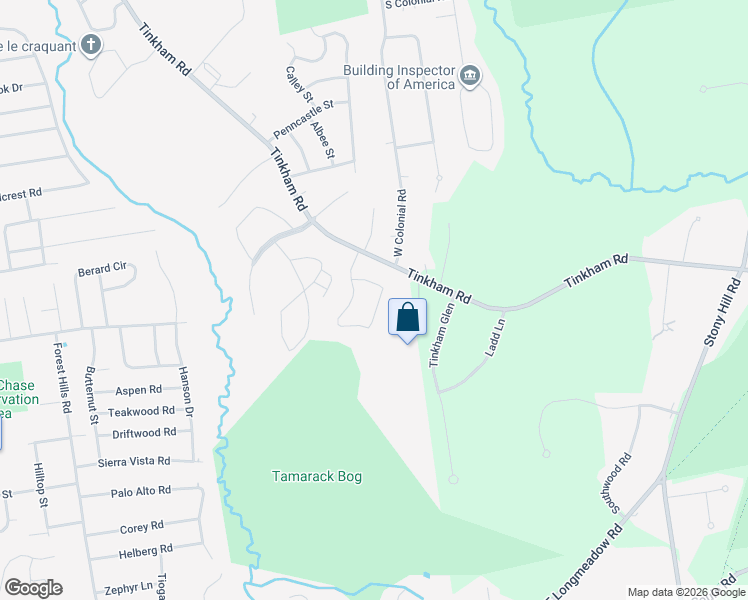 map of restaurants, bars, coffee shops, grocery stores, and more near 179 Tamarack Drive in Springfield
