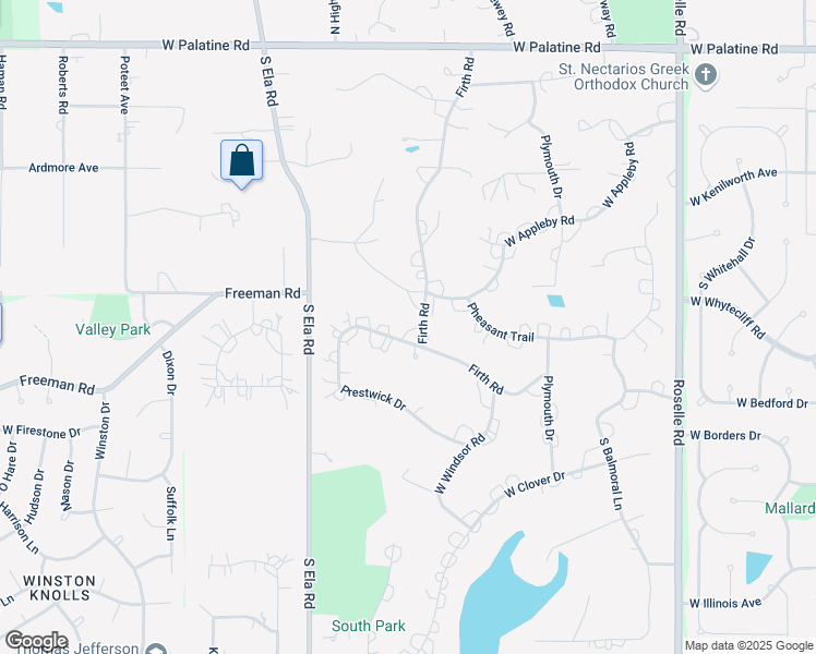 map of restaurants, bars, coffee shops, grocery stores, and more near 1812 Prestwick Drive in Inverness