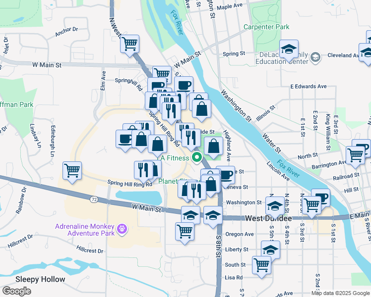 800 North 8th Street, West Dundee IL Walk Score