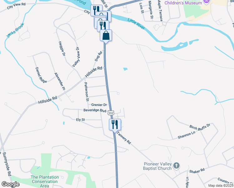 map of restaurants, bars, coffee shops, grocery stores, and more near in Westfield
