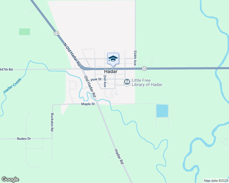 map of restaurants, bars, coffee shops, grocery stores, and more near 2-60 Oak Street in Hadar