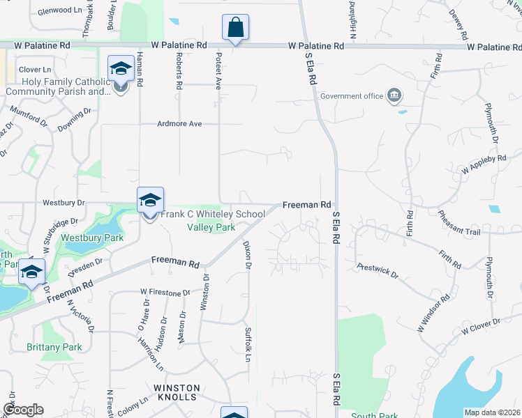 map of restaurants, bars, coffee shops, grocery stores, and more near 2182 Freeman Court in Inverness