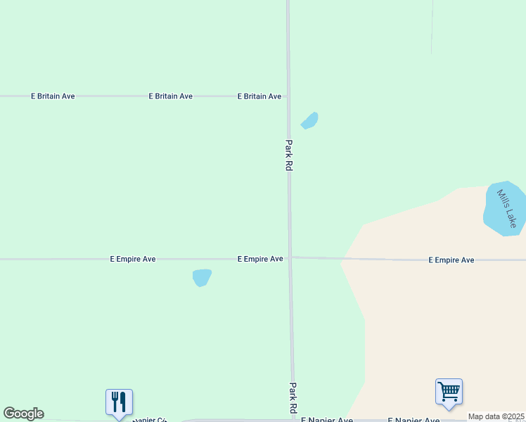 map of restaurants, bars, coffee shops, grocery stores, and more near 810 South Park Road in Benton Harbor