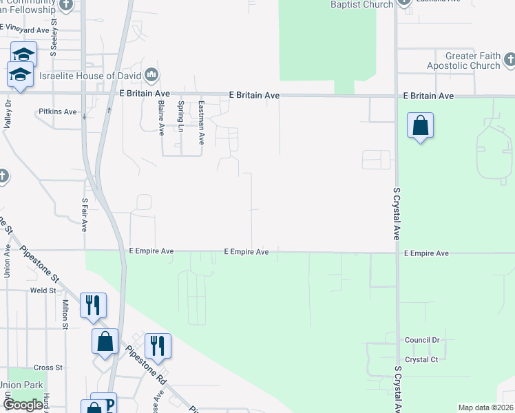map of restaurants, bars, coffee shops, grocery stores, and more near 771 Dixie Drive in Benton Harbor