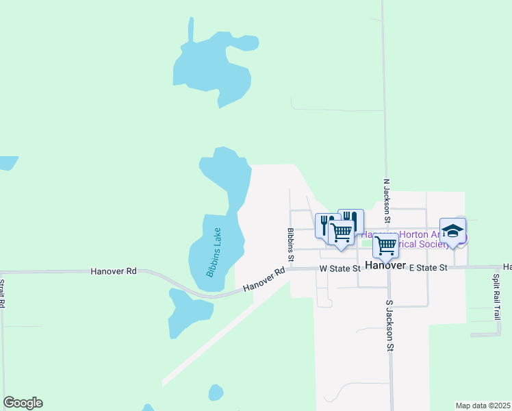 map of restaurants, bars, coffee shops, grocery stores, and more near 228 Bibbins Street in Hanover