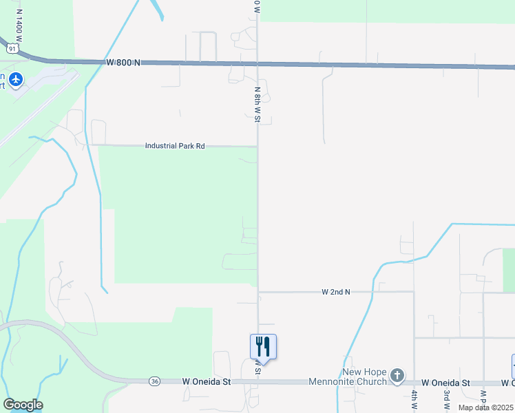map of restaurants, bars, coffee shops, grocery stores, and more near North 8th West in Preston