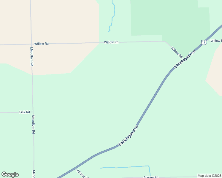 map of restaurants, bars, coffee shops, grocery stores, and more near 9129 Willow Road in Saline