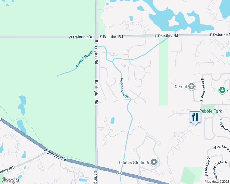 map of restaurants, bars, coffee shops, grocery stores, and more near 1133 Ashley Lane in Inverness