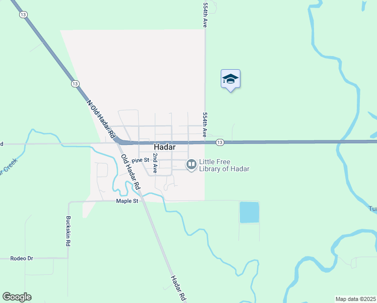 map of restaurants, bars, coffee shops, grocery stores, and more near 4th St in Hadar