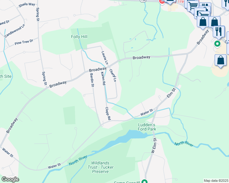 map of restaurants, bars, coffee shops, grocery stores, and more near 81 Cheryl Lane in Hanover