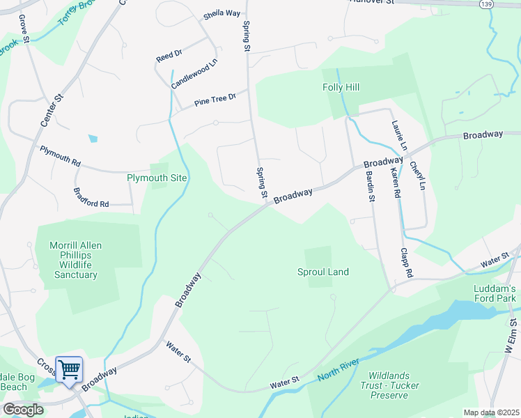 map of restaurants, bars, coffee shops, grocery stores, and more near 816 Broadway in Hanover