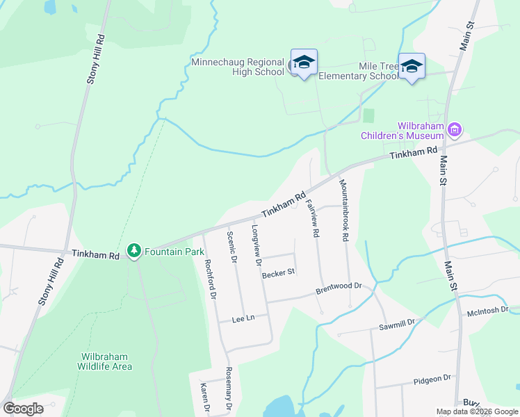 map of restaurants, bars, coffee shops, grocery stores, and more near 980 Tinkham Road in Wilbraham