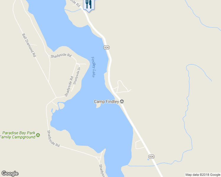 map of restaurants, bars, coffee shops, grocery stores, and more near 2389 New York 426 in Clymer