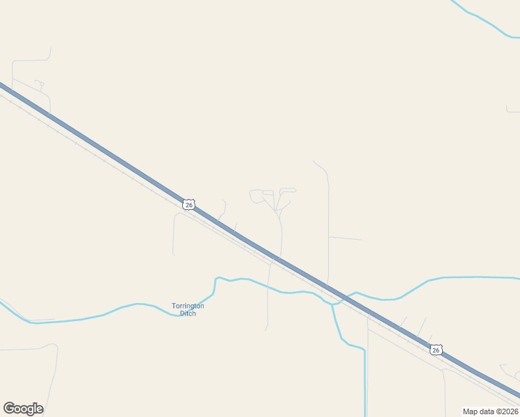 map of restaurants, bars, coffee shops, grocery stores, and more near 7622 Road 39G in Torrington