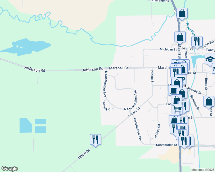 map of restaurants, bars, coffee shops, grocery stores, and more near 181 Nicole Drive in Brooklyn