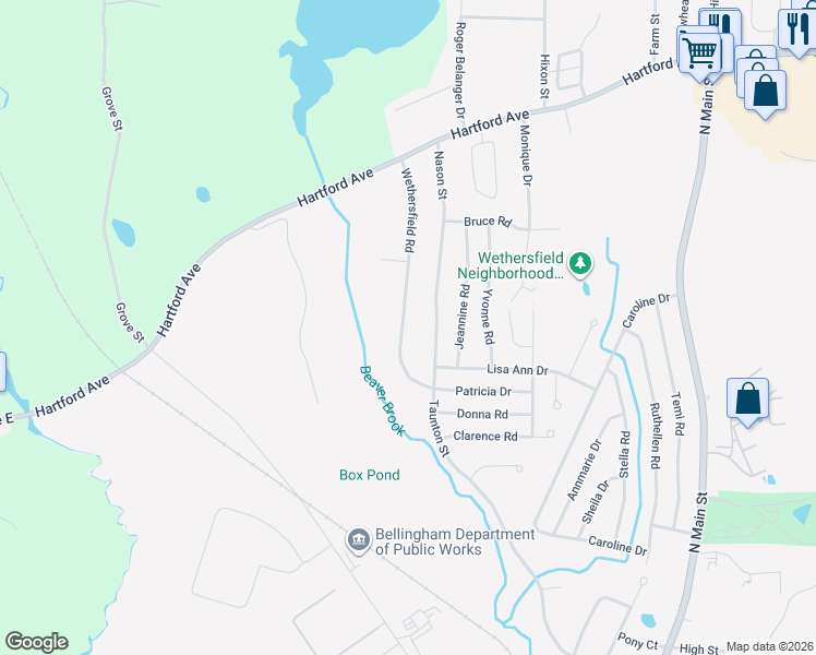 map of restaurants, bars, coffee shops, grocery stores, and more near 67 Nason Street in Bellingham