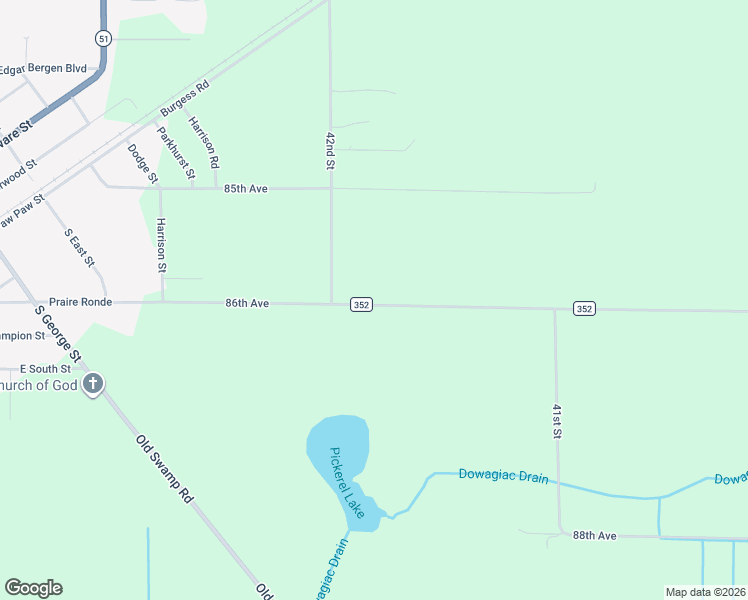 map of restaurants, bars, coffee shops, grocery stores, and more near 41428-41998 County Road 352 in Decatur
