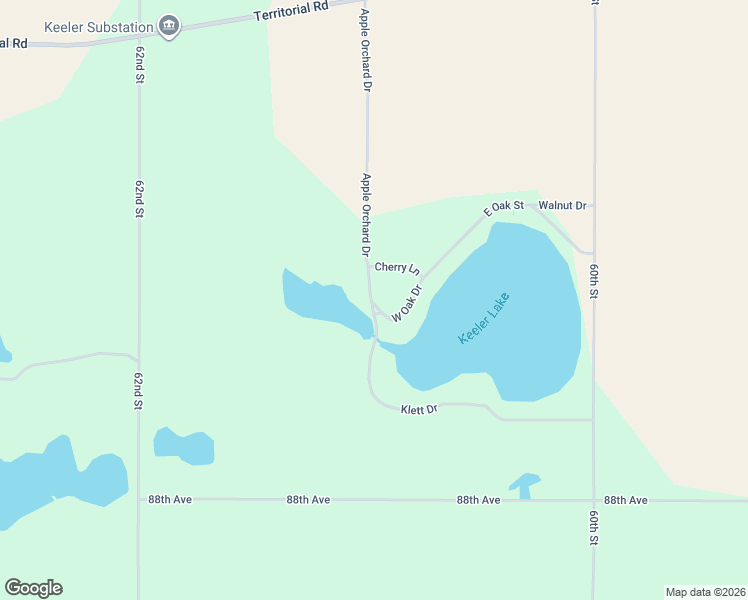 map of restaurants, bars, coffee shops, grocery stores, and more near Klett Drive in Decatur